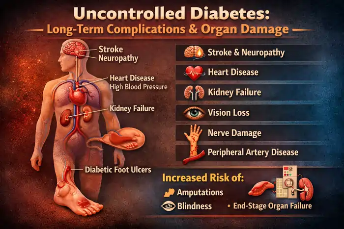 Uncontrolled Diabetes