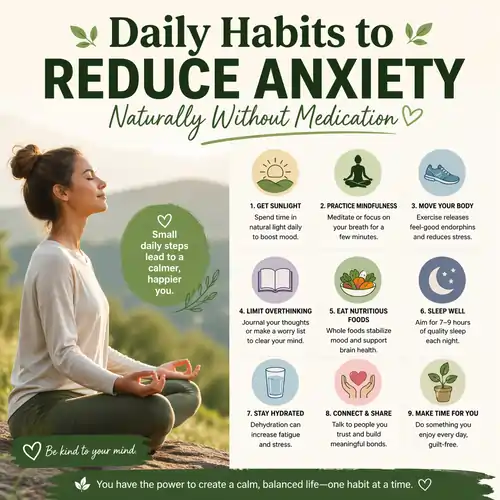 Daily habits to reduce anxiety naturally