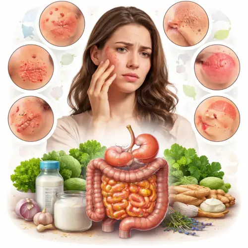 skin problems linked to poor gut health