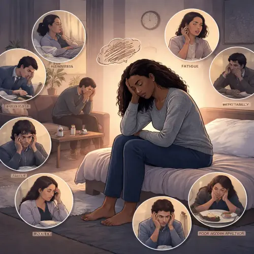 symptoms of depression in adults